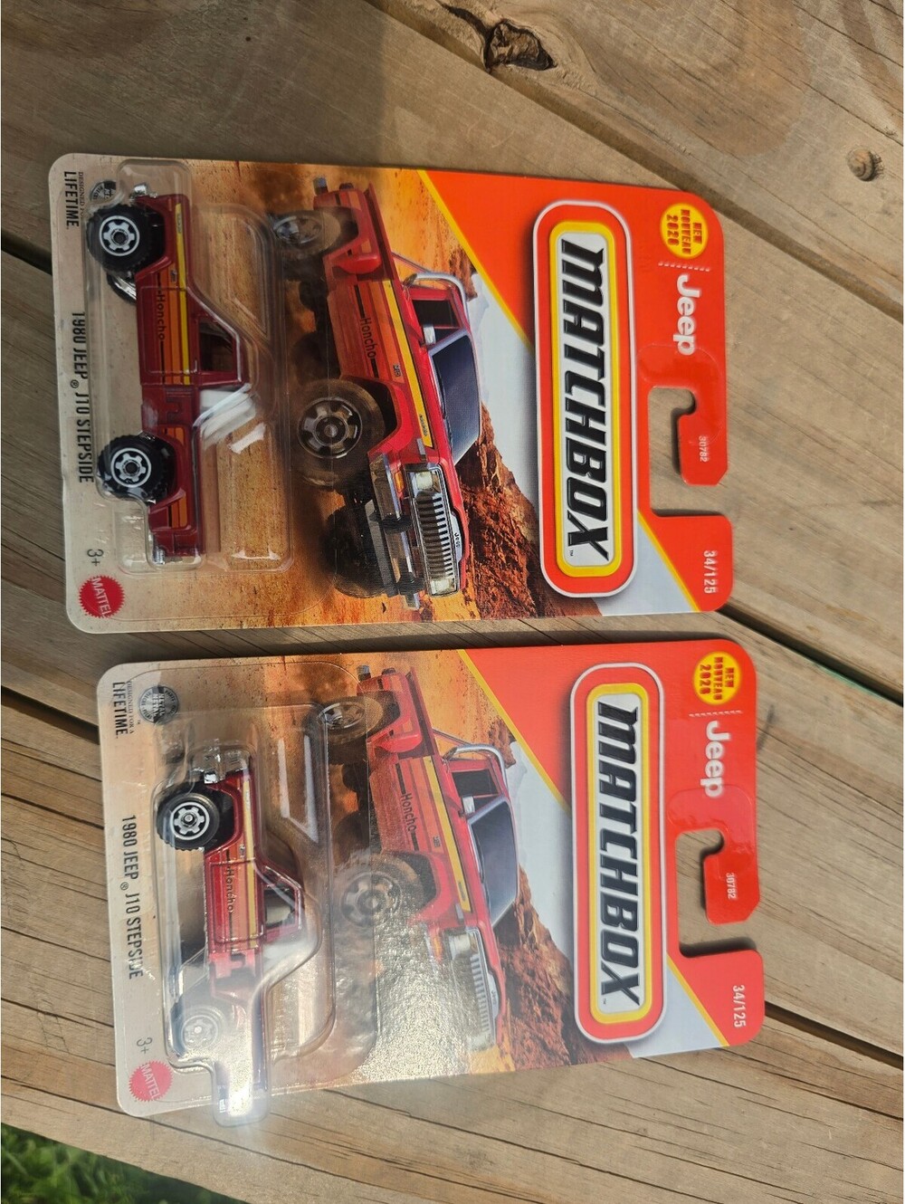 Matchbox 2026 series — 1980 Jeep J10 stepside "Honcho" (lot of 2)